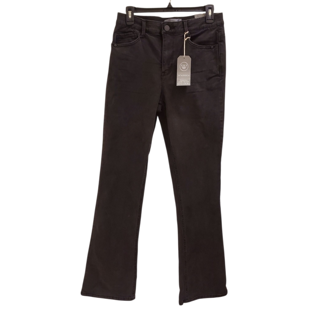 Wit & Wisdom Bootcut Jeans Black Denim High Rise Comfort Stretch Size 8 - Picture 9 of 10